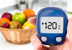 Glucose Meater with fruits